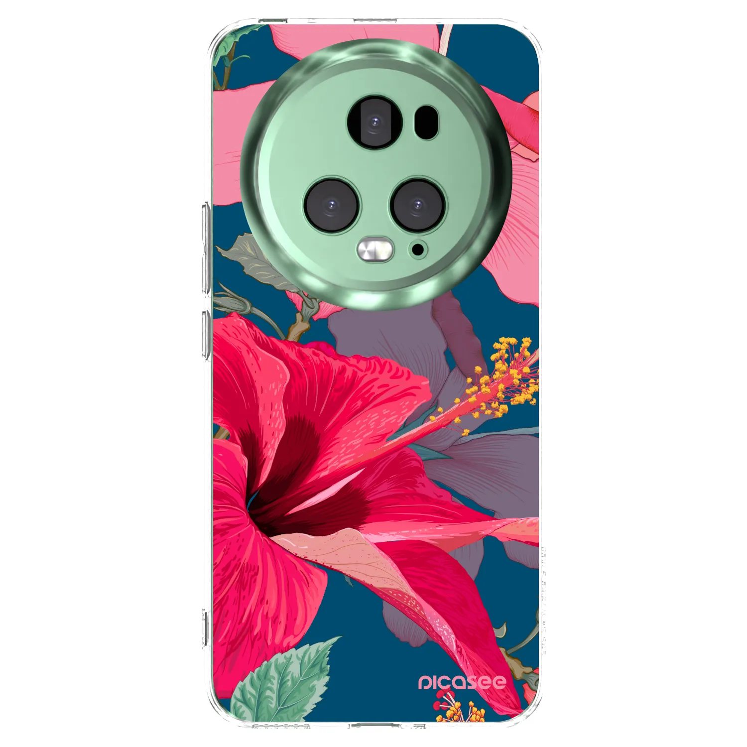 Picasee silikonski prozorni ovitek za Honor Magic5 Pro - Hibiscus