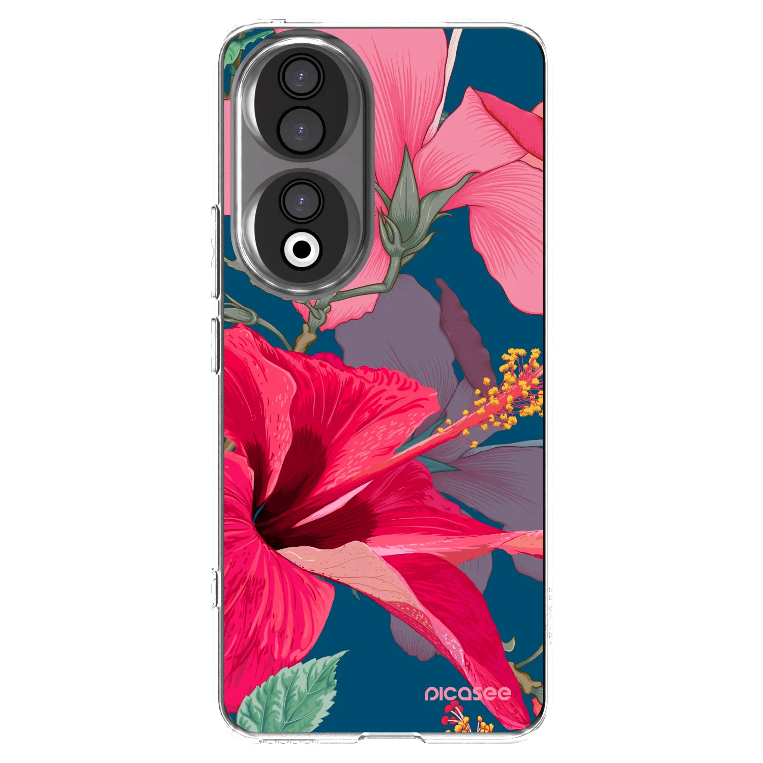 Picasee silikonski prozorni ovitek za Honor 90 5G - Hibiscus