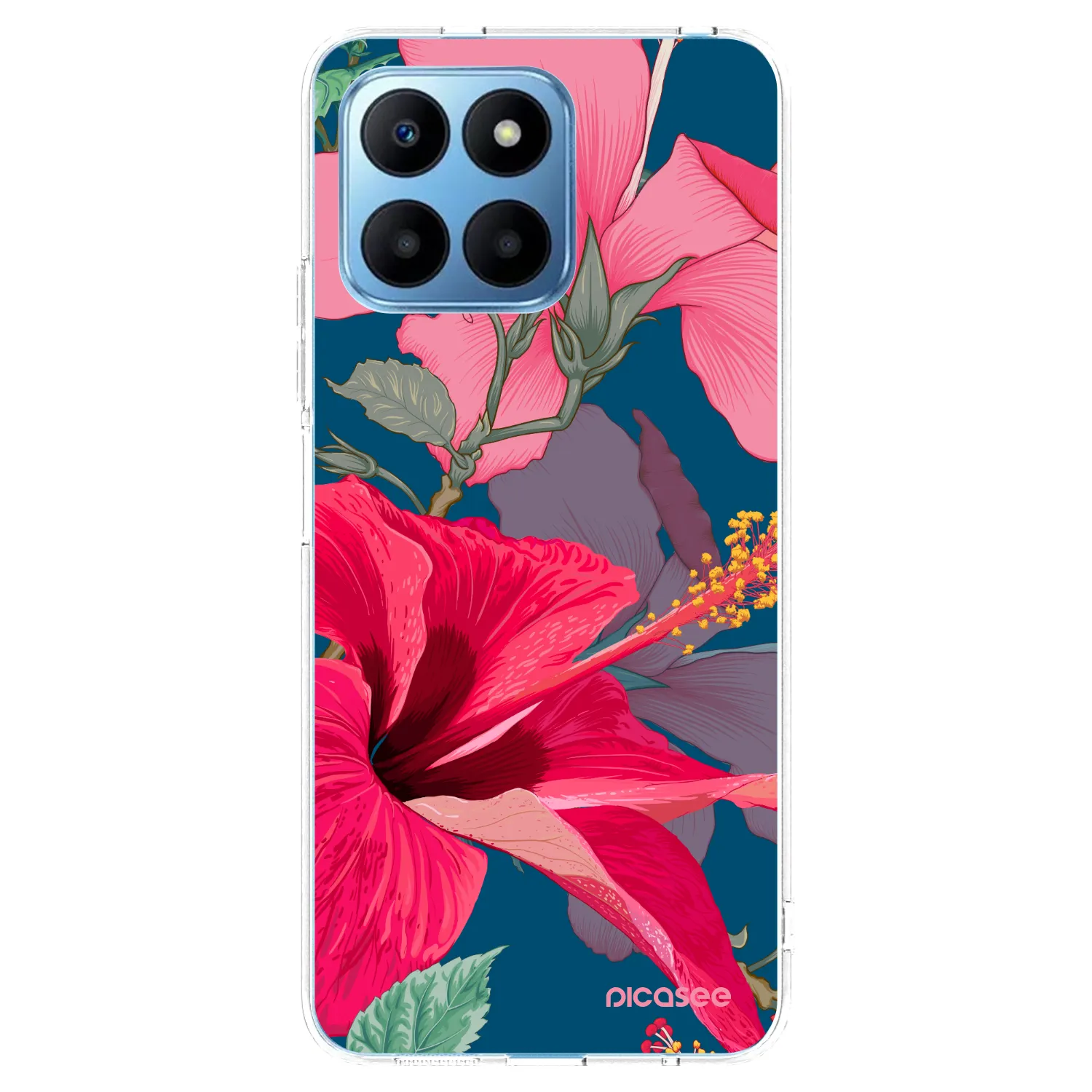 Picasee silikonski prozorni ovitek za Honor 70 Lite - Hibiscus