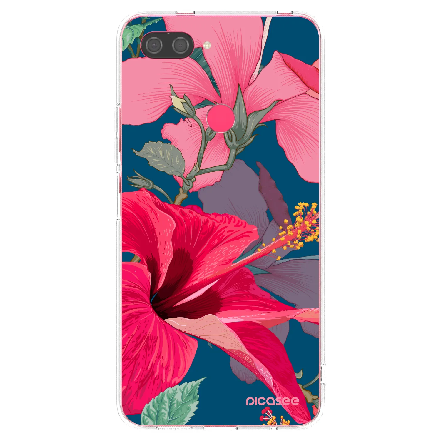 Picasee silikonski prozorni ovitek za Xiaomi Mi 8 Lite - Hibiscus