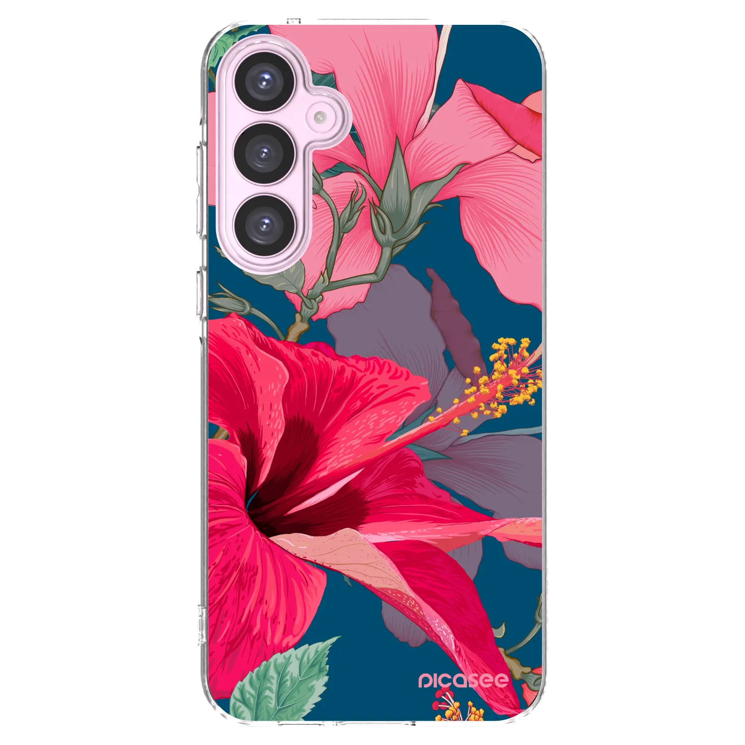 Picasee silikonski prozorni ovitek za Samsung Galaxy A55 5G A556B - Hibiscus