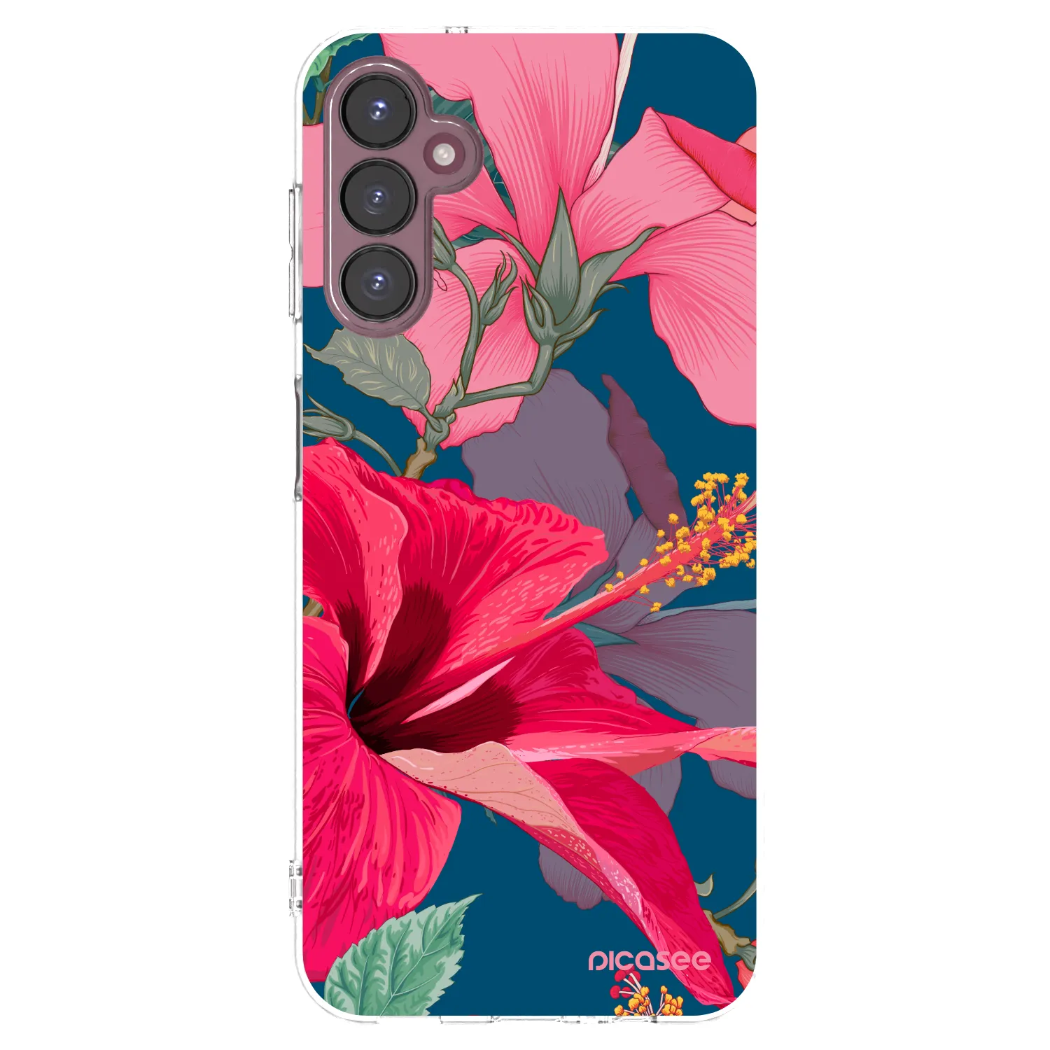 Picasee silikonski prozorni ovitek za Samsung Galaxy A05s A057G - Hibiscus