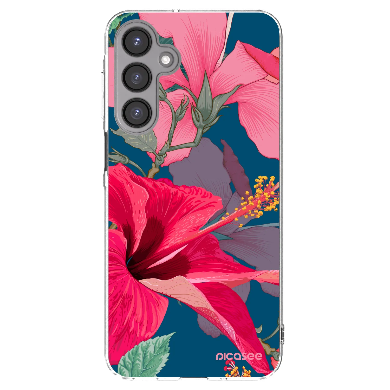 Picasee silikonski prozorni ovitek za Samsung Galaxy A16 5G - Hibiscus