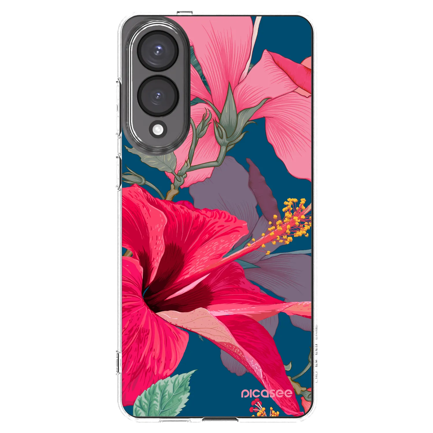 Picasee silikonski prozorni ovitek za Samsung Galaxy S25 Edge 5G - Hibiscus