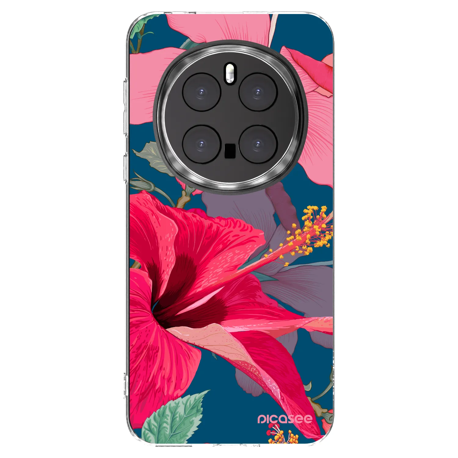 Picasee silikonski prozorni ovitek za Honor Magic7 Pro 5G - Hibiscus