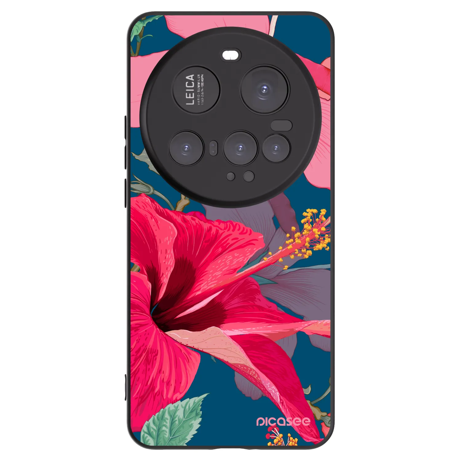 Picasee silikonski črni ovitek za Xiaomi 15 Ultra - Hibiscus