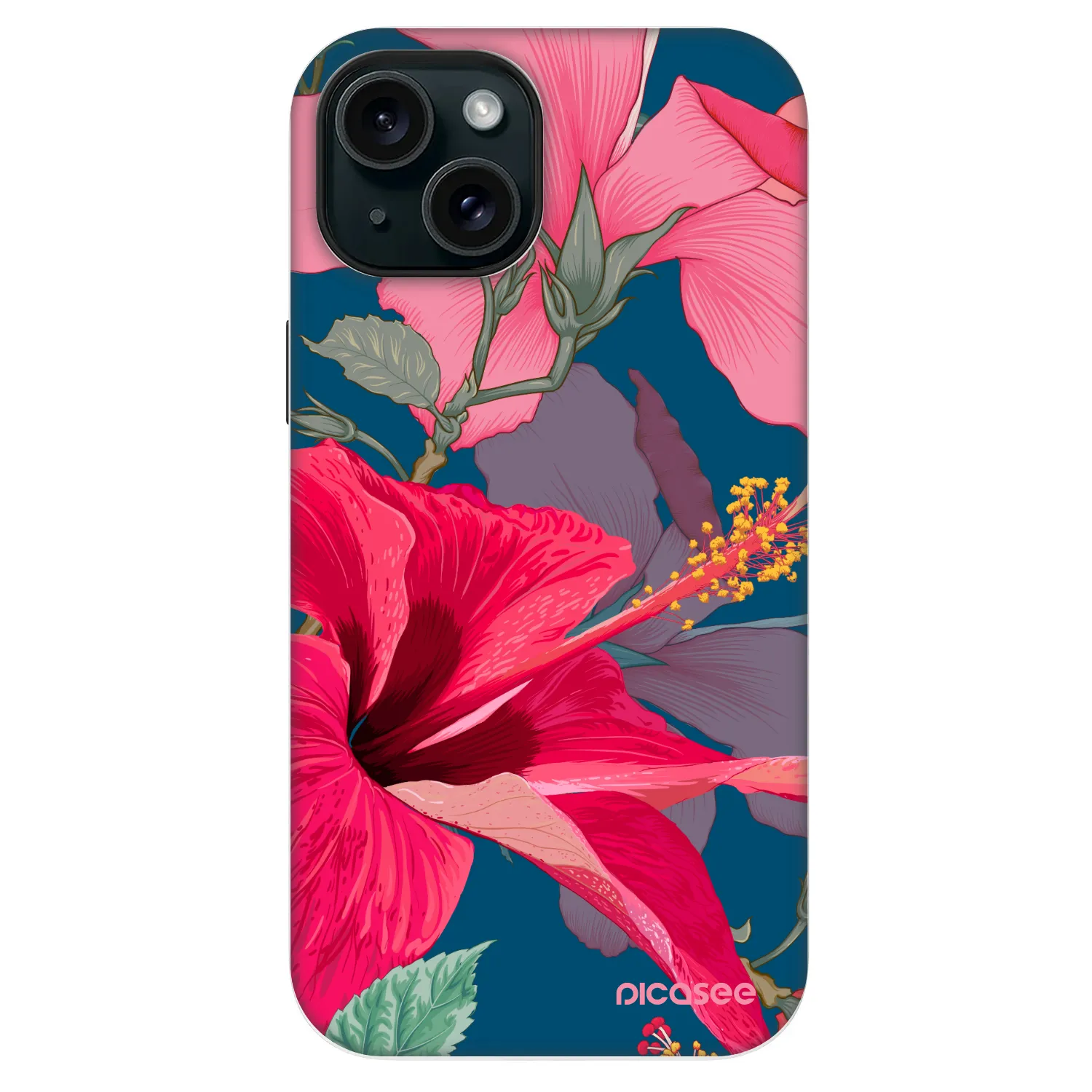 Picasee Fashion Case MagSafe za Apple iPhone 13 - Hibiscus