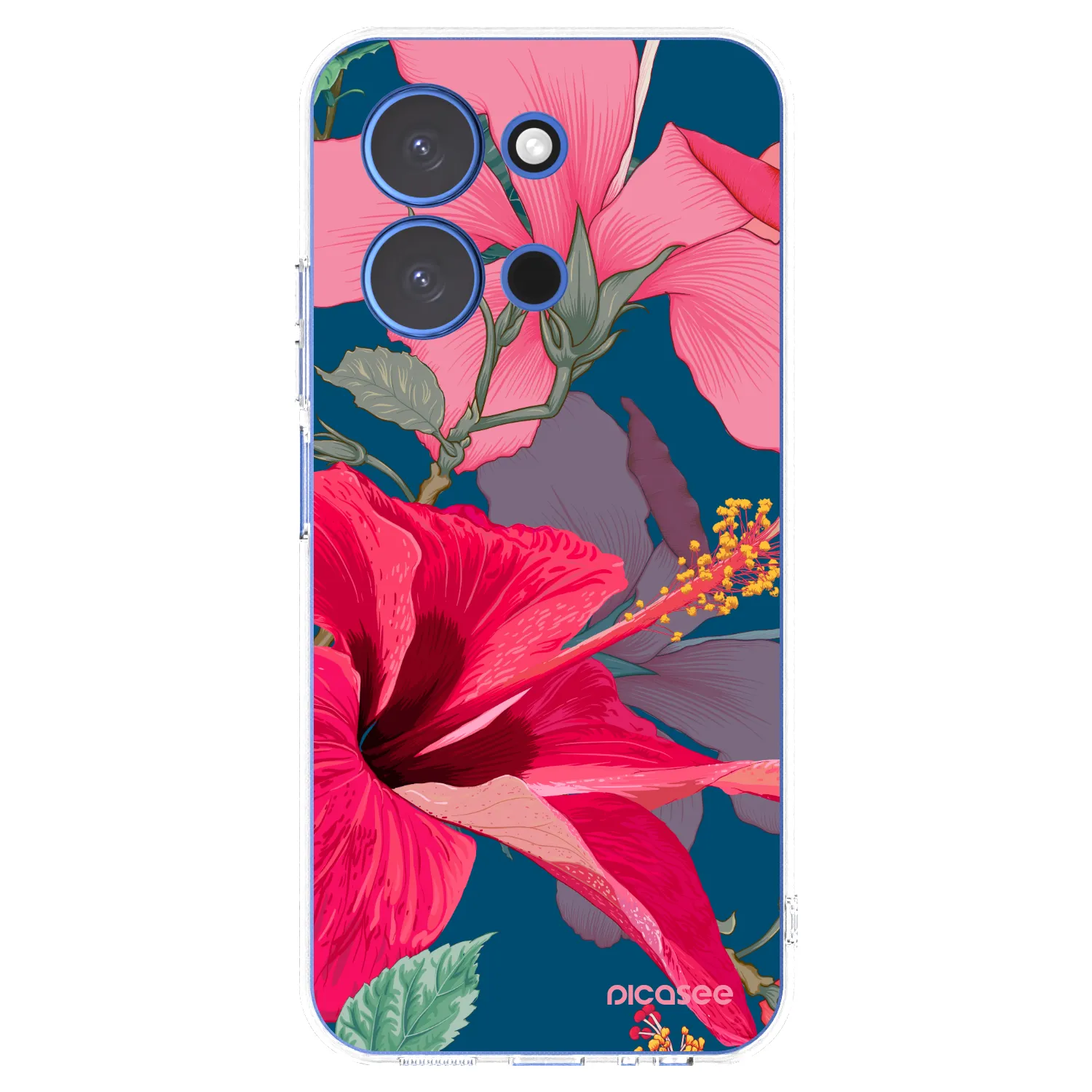 Picasee silikonski prozorni ovitek za Xiaomi Redmi 15C 4G - Hibiscus