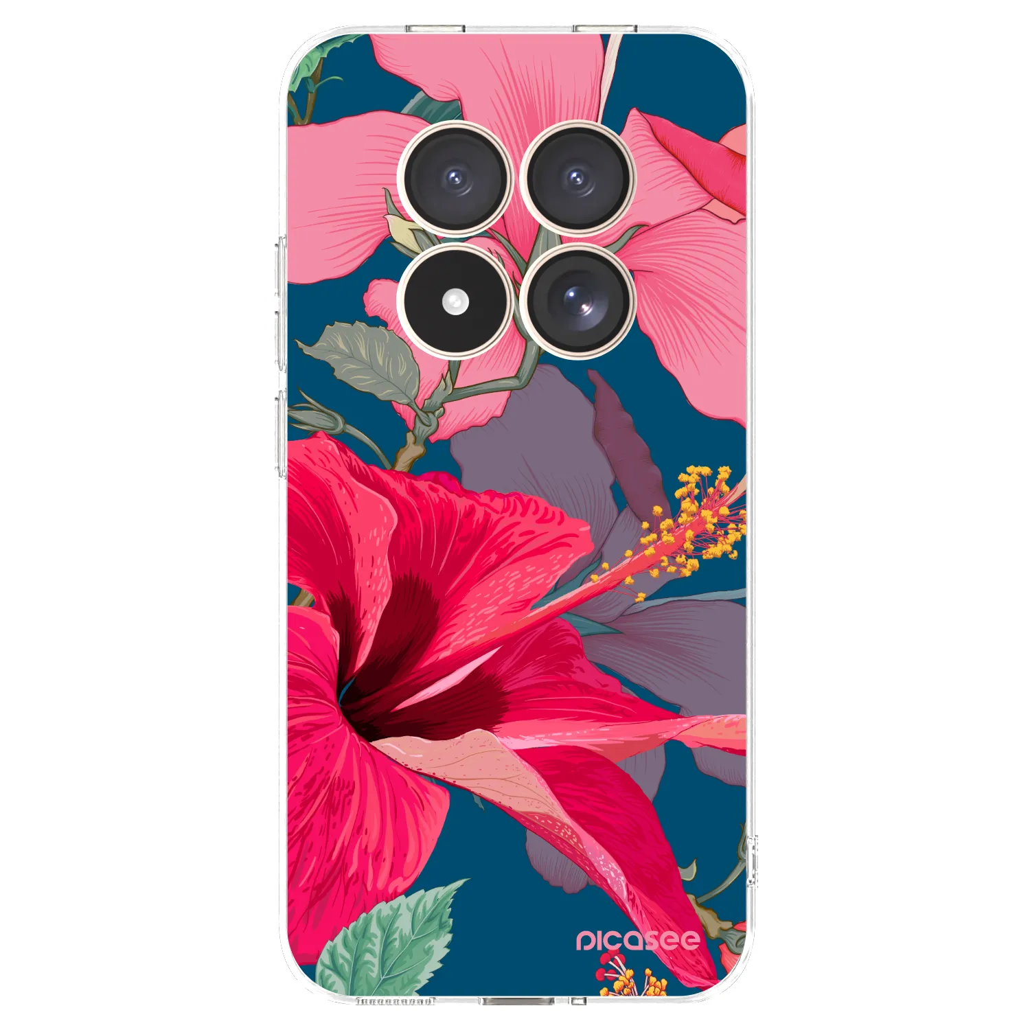 Picasee silikonski prozorni ovitek za Xiaomi Redmi Note 15 Pro 4G - Hibiscus