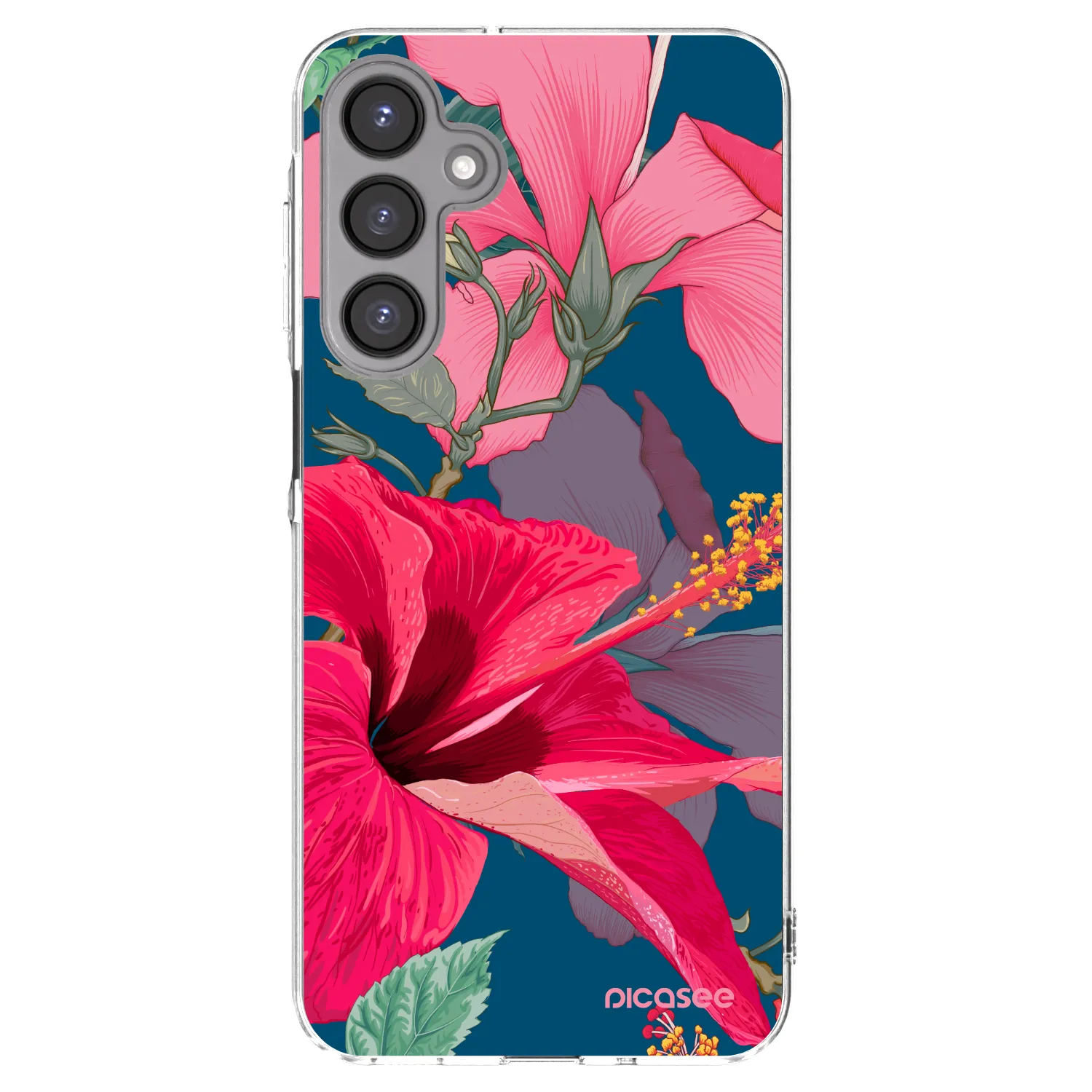 Picasee silikonski prozorni ovitek za Samsung Galaxy A16 4G - Hibiscus