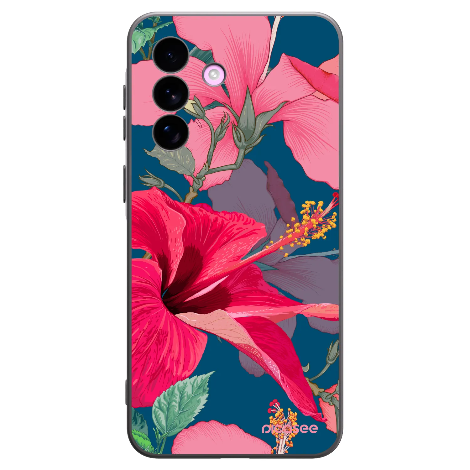 Picasee silikonski črni ovitek za Samsung Galaxy A57 5G - Hibiscus