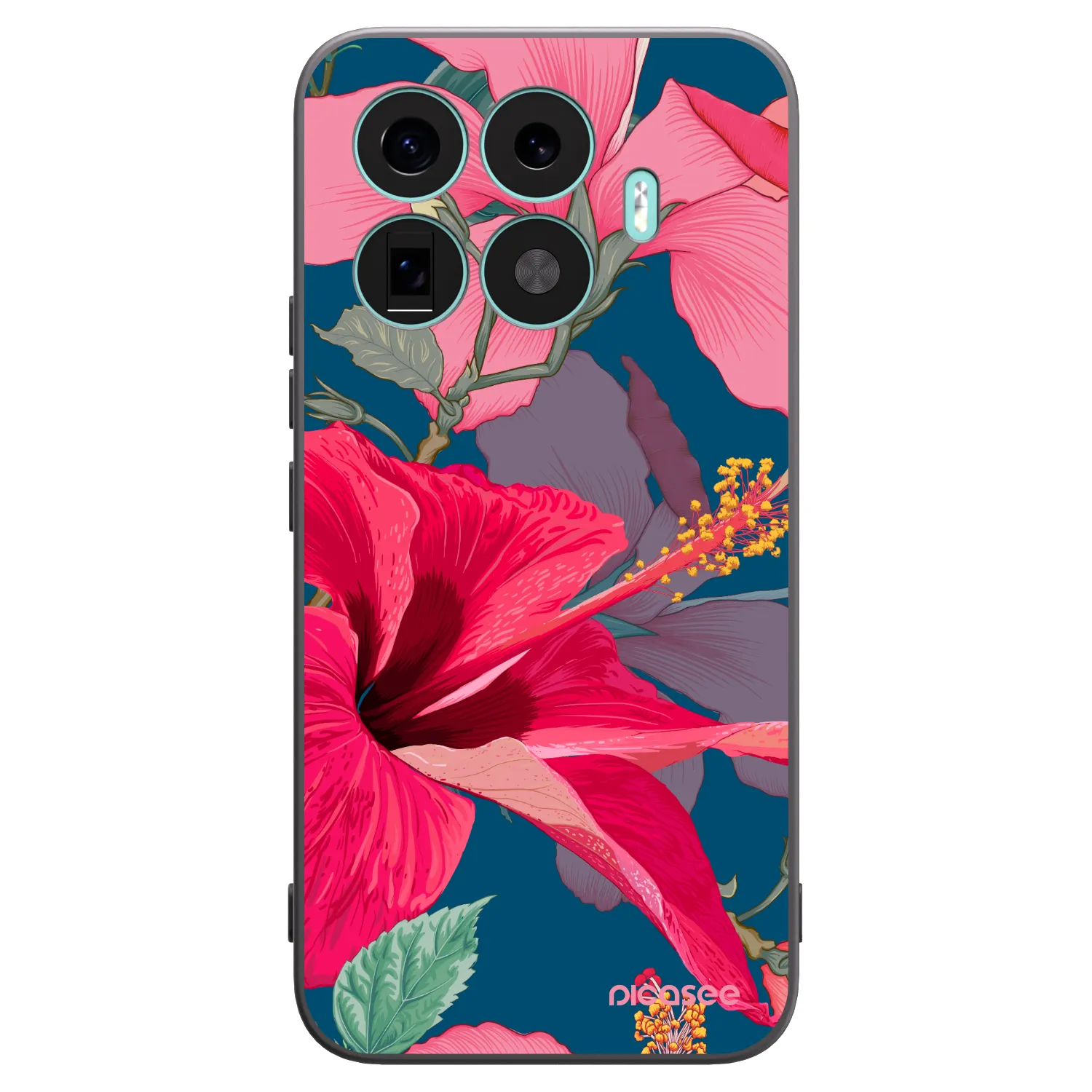 Picasee silikonski črni ovitek za Xiaomi 17T Pro - Hibiscus