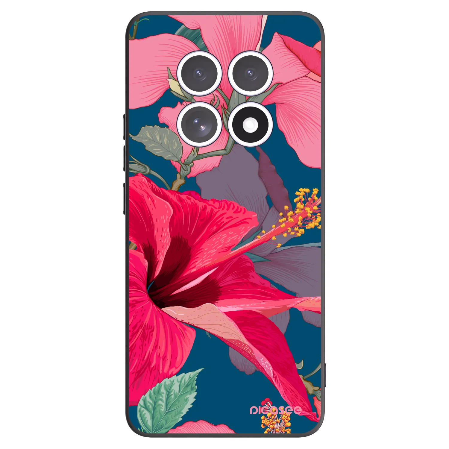 Picasee silikonski črni ovitek za Xiaomi Redmi Note 15 5G - Hibiscus