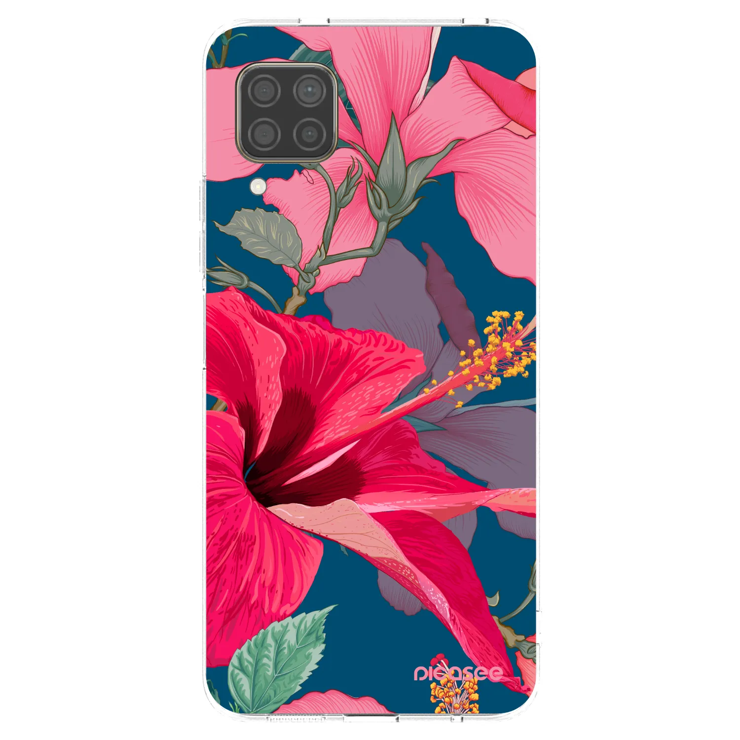 Picasee silikonski prozorni ovitek za Huawei P40 Lite - Hibiscus