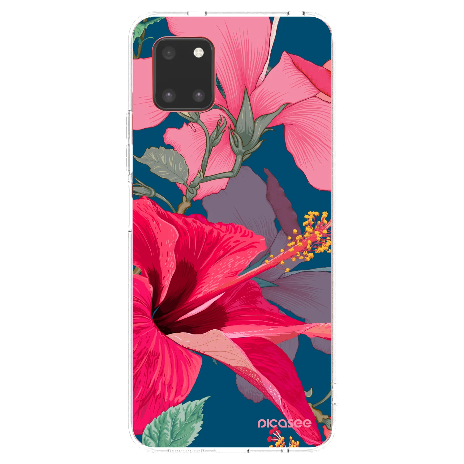 Picasee silikonski prozorni ovitek za Samsung Galaxy Note 10 Lite N770F - Hibiscus