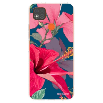 Picasee silikonski prozorni ovitek za Xiaomi Redmi 9C - Hibiscus