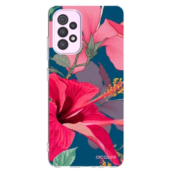 Picasee silikonski prozorni ovitek za Samsung Galaxy A32 5G A326B - Hibiscus