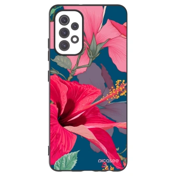 Picasee silikonski črni ovitek za Samsung Galaxy A32 5G A326B - Hibiscus