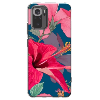 Picasee silikonski prozorni ovitek za Xiaomi Redmi Note 10S - Hibiscus