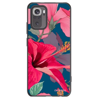 Picasee silikonski črni ovitek za Xiaomi Redmi Note 10S - Hibiscus