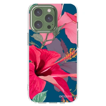 Picasee silikonski prozorni ovitek za Apple iPhone 13 Pro - Hibiscus