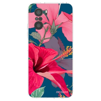 Picasee silikonski prozorni ovitek za Xiaomi Poco F3 - Hibiscus