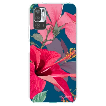 Picasee silikonski prozorni ovitek za Xiaomi Redmi Note 10 5G - Hibiscus