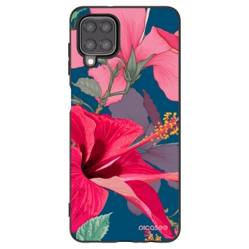 Picasee silikonski črni ovitek za Samsung Galaxy M12 M127F - Hibiscus