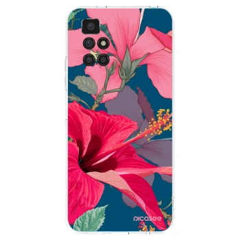 Picasee silikonski prozorni ovitek za Xiaomi Redmi 10 - Hibiscus
