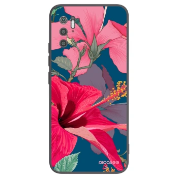 Picasee silikonski črni ovitek za Xiaomi Poco M3 Pro 5G - Hibiscus