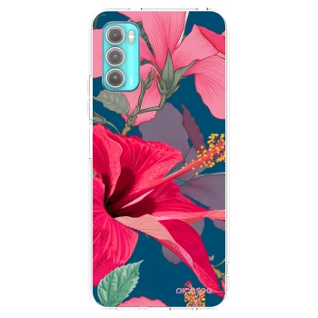 Picasee silikonski prozorni ovitek za Motorola Moto G60 - Hibiscus