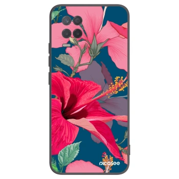 Picasee silikonski črni ovitek za Realme 8 5G - Hibiscus