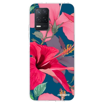Picasee silikonski prozorni ovitek za Realme 8 5G - Hibiscus