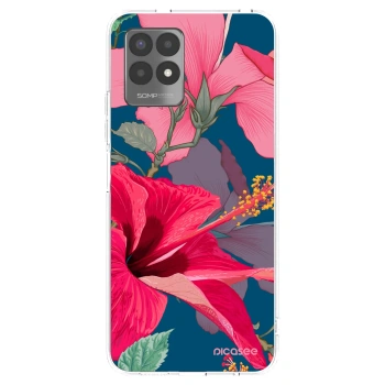 Picasee silikonski prozorni ovitek za Realme 8i - Hibiscus