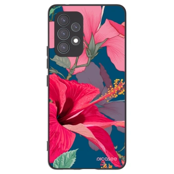 Picasee silikonski črni ovitek za Samsung Galaxy A53 5G A536 - Hibiscus