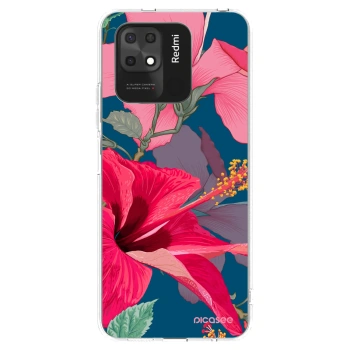Picasee silikonski prozorni ovitek za Xiaomi Redmi 10C - Hibiscus