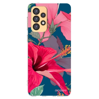 Picasee silikonski prozorni ovitek za Samsung Galaxy A33 5G A336 - Hibiscus