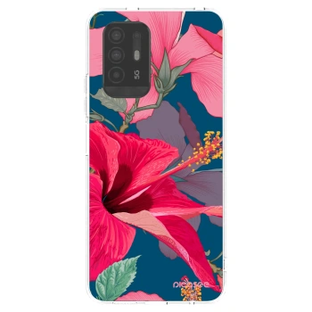 Picasee silikonski prozorni ovitek za OPPO A94 5G - Hibiscus