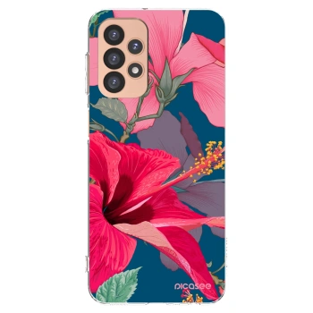 Picasee silikonski prozorni ovitek za Samsung Galaxy A23 A236B 5G - Hibiscus