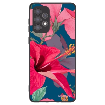 Picasee silikonski črni ovitek za Samsung Galaxy A73 5G - Hibiscus