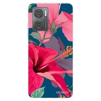Picasee silikonski prozorni ovitek za Xiaomi Redmi 10 5G - Hibiscus