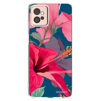 Picasee silikonski prozorni ovitek za Motorola Moto G32 - Hibiscus