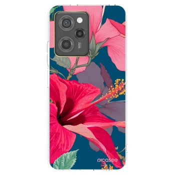 Picasee silikonski prozorni ovitek za Xiaomi Poco X5 Pro - Hibiscus