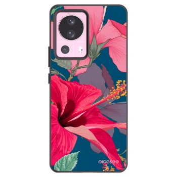 Picasee silikonski črni ovitek za Xiaomi 13 Lite - Hibiscus