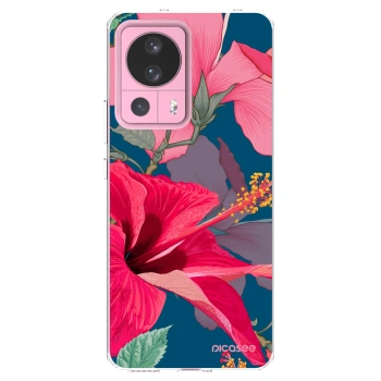 Picasee silikonski prozorni ovitek za Xiaomi 13 Lite - Hibiscus