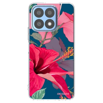 Picasee silikonski prozorni ovitek za Honor X8a - Hibiscus