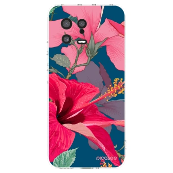 Picasee silikonski prozorni ovitek za Xiaomi 13 - Hibiscus