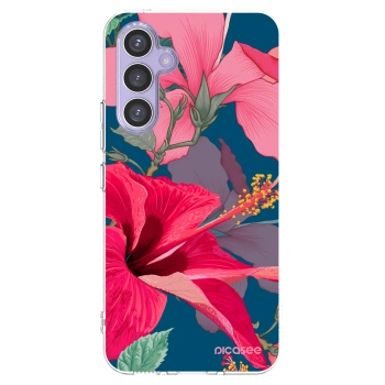 Picasee silikonski prozorni ovitek za Samsung Galaxy A54 5G A546B - Hibiscus