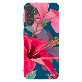 Picasee silikonski prozorni ovitek za Samsung Galaxy A14 5G A146P - Hibiscus