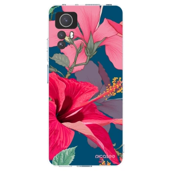 Picasee silikonski prozorni ovitek za Xiaomi Redmi Note 12S - Hibiscus